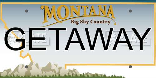 GETAWAY Montana License Plate