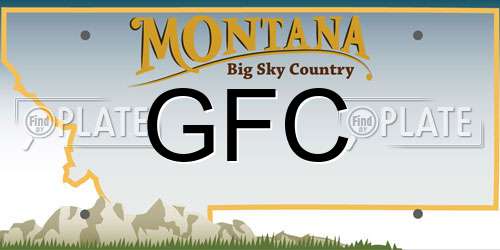 GFC Montana License Plate