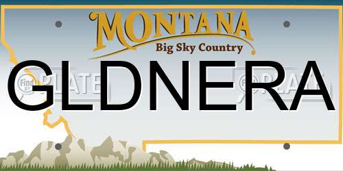 GLDNERA Montana License Plate