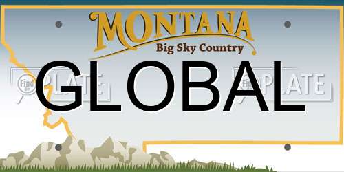 GLOBAL Montana License Plate