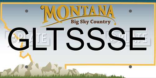 GLTSSSE Montana License Plate