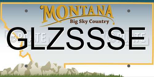 GLZSSSE Montana License Plate