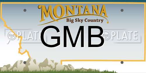 GMB Montana License Plate