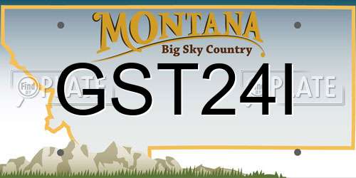 GST24I Montana License Plate