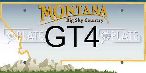 GT4 Montana License Plate