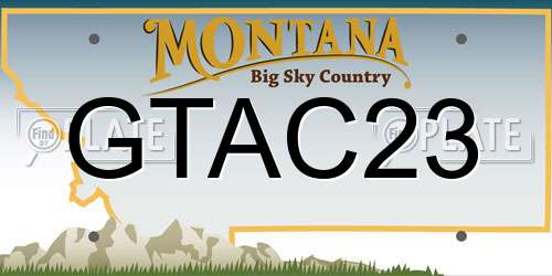 GTAC23 Montana License Plate