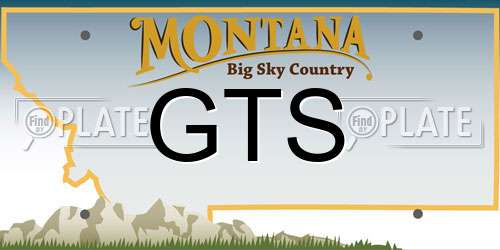 GTS Montana License Plate