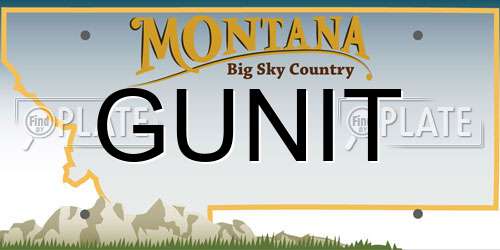 GUNIT Montana License Plate