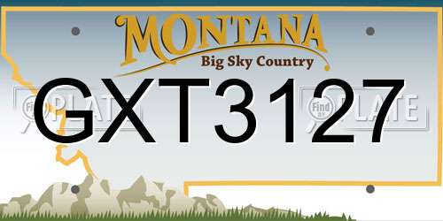 GXT3127 Montana License Plate
