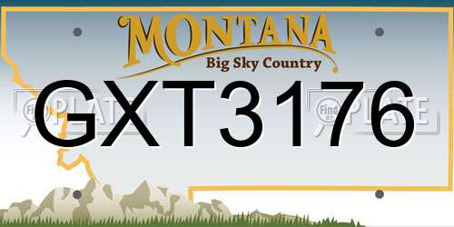 GXT3176 Montana License Plate