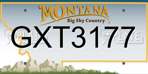 GXT3177 Montana License Plate