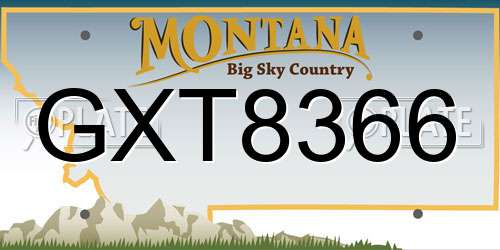 GXT8366 Montana License Plate
