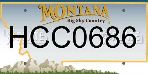 HCC0686 Montana License Plate