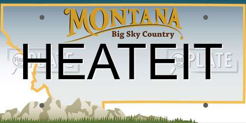 HEATEIT Montana License Plate