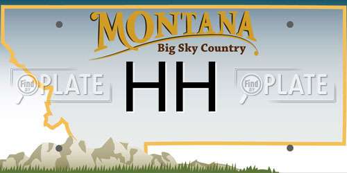 HH Montana License Plate