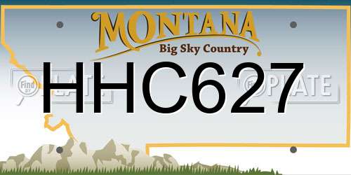 HHC627 Montana License Plate