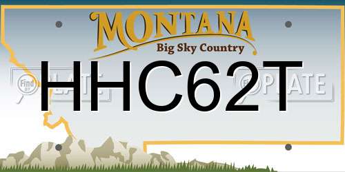 HHC62T Montana License Plate