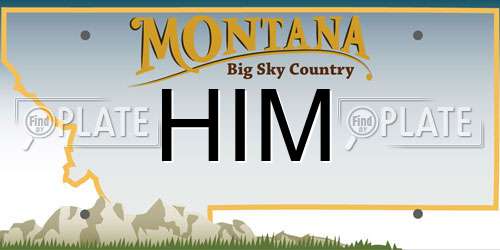 HIM Montana License Plate