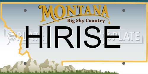 HIRISE Montana License Plate