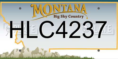 HLC4237 Montana License Plate