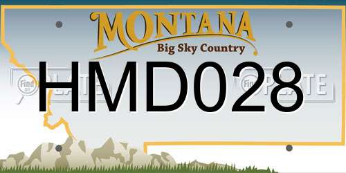 HMD028 Montana License Plate