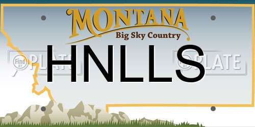 HNLLS Montana License Plate