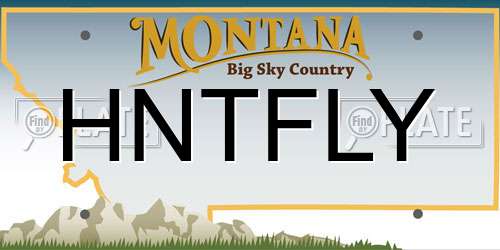 HNTFLY Montana License Plate
