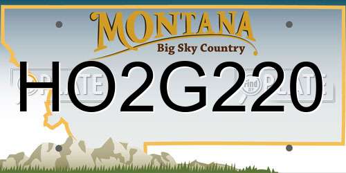 HO2G220 Montana License Plate