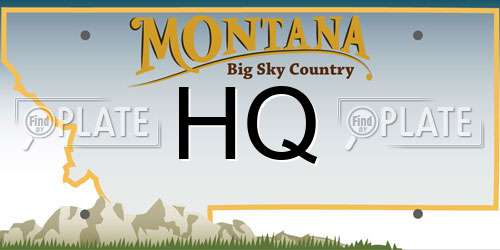 HQ Montana License Plate