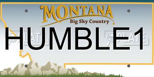 HUMBLE1 Montana License Plate