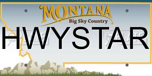 HWYSTAR Montana License Plate