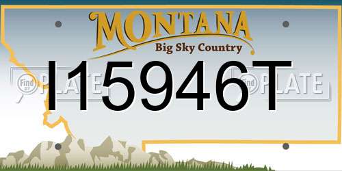 I15946T Montana License Plate