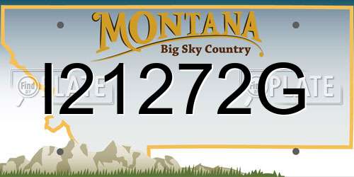 I21272G Montana License Plate