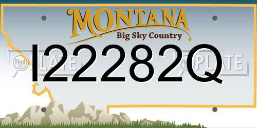 I22282Q Montana License Plate