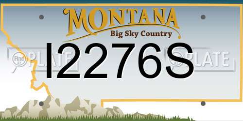 I2276S Montana License Plate