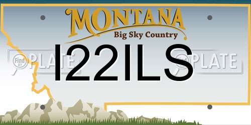 I22ILS Montana License Plate