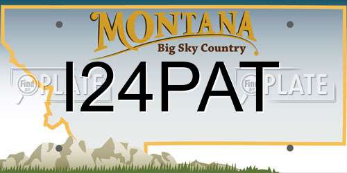 I24PAT Montana License Plate