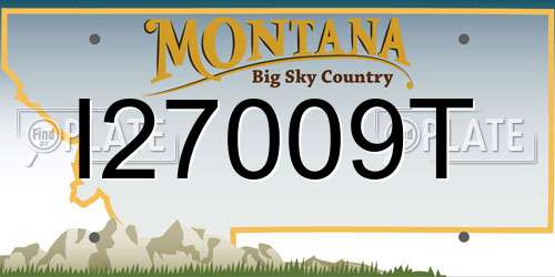 I27009T Montana License Plate
