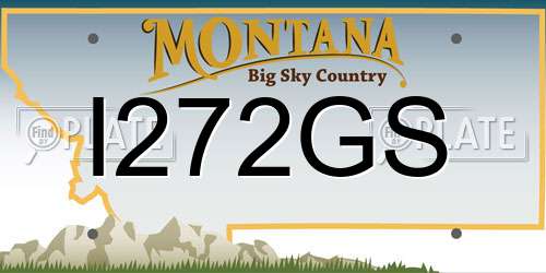I272GS Montana License Plate