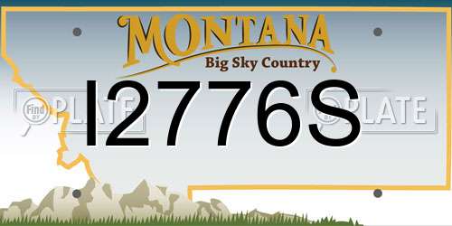 I2776S Montana License Plate
