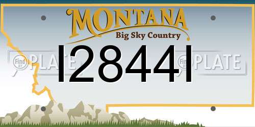 I2844I Montana License Plate
