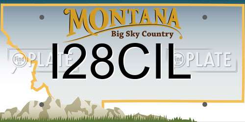 I28CIL Montana License Plate