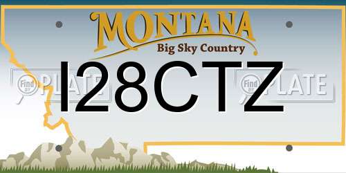 I28CTZ Montana License Plate