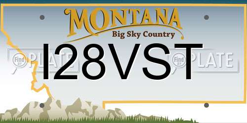 I28VST Montana License Plate