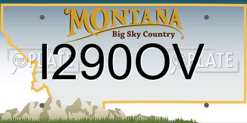 I290OV Montana License Plate