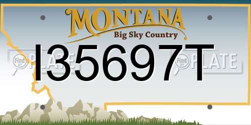 I35697T Montana License Plate