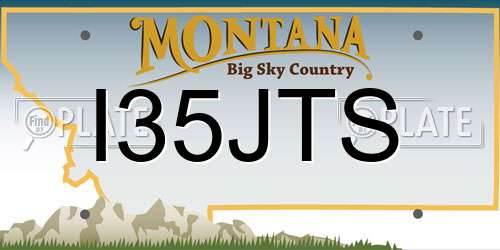 I35JTS Montana License Plate