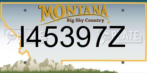 I45397Z Montana License Plate
