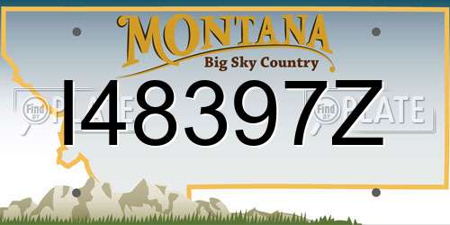 I48397Z Montana License Plate