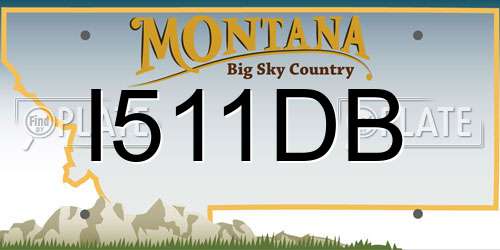 I511DB Montana License Plate